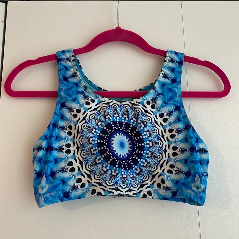 Yoga Bra Top Tie-dye Mandala design